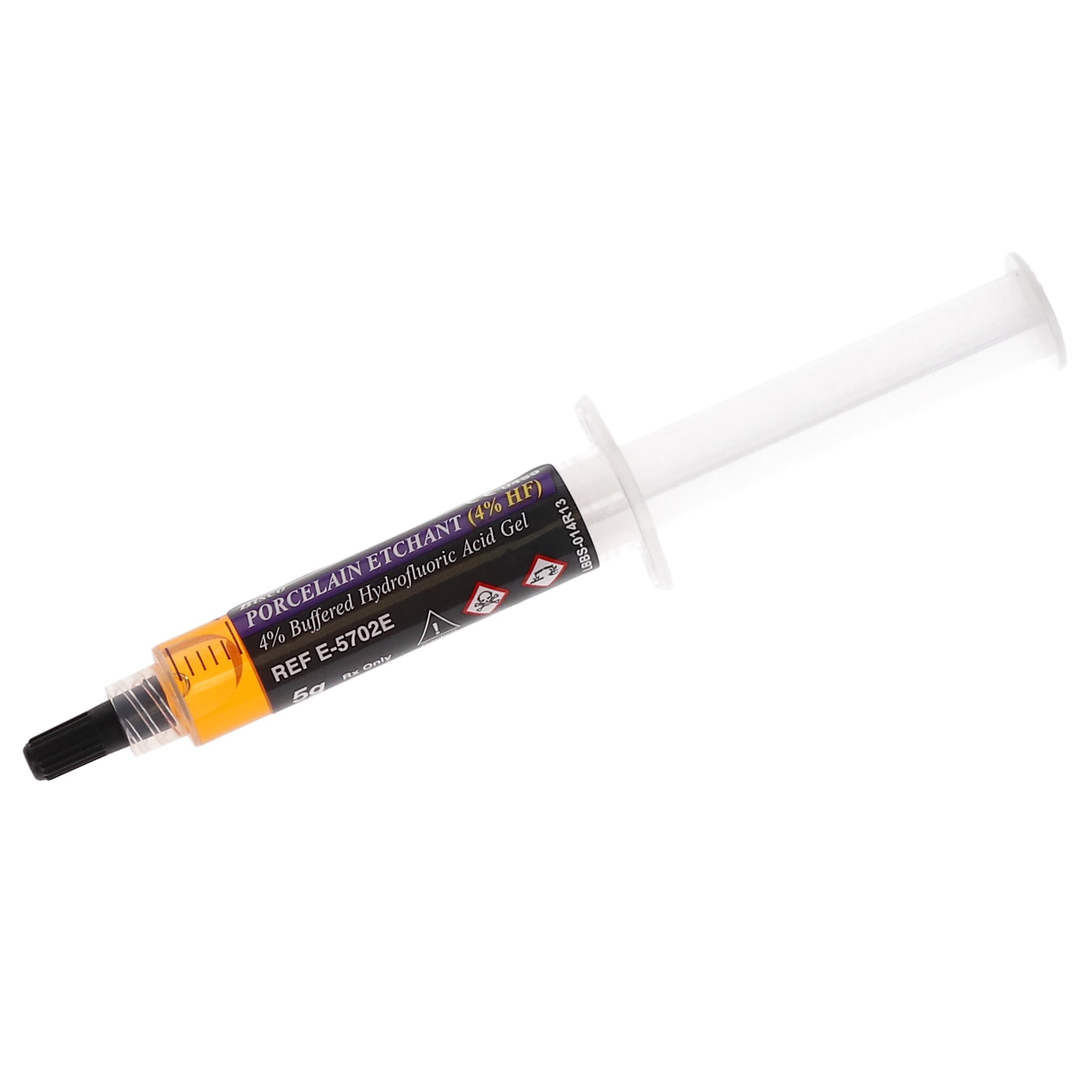 Bisco E-5702EP Porcelain Etchant Gel 4% Hydrofluoric Acid Buffered Syringe 5 Gm Bisco E-5702EP Porcelain Etchant Gel 4% Hydrofluoric Acid Buffered Syringe 5 Gm